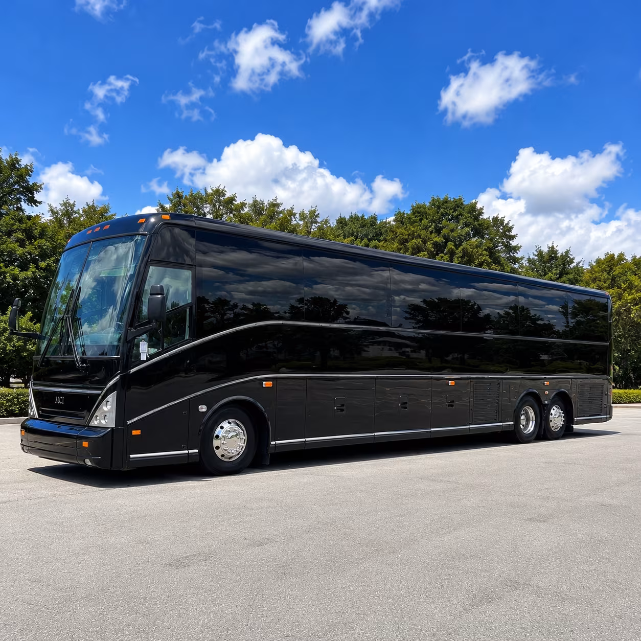 huntington beach charter bus services exterior