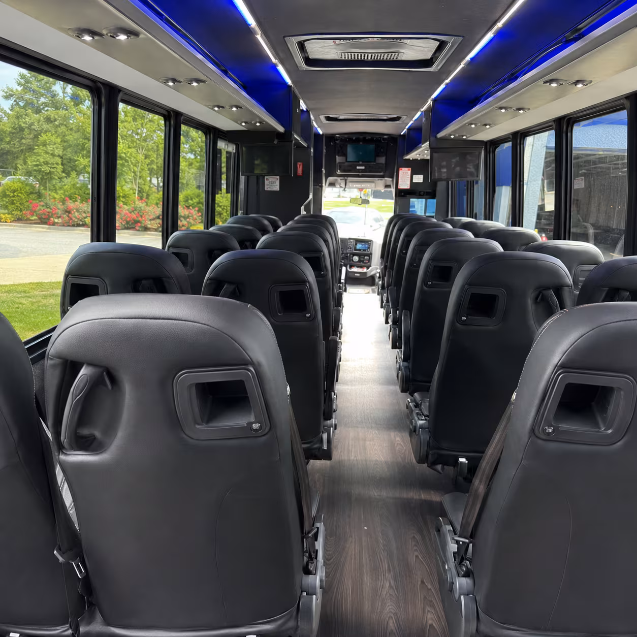 huntington beach wedding transportation onboard seating